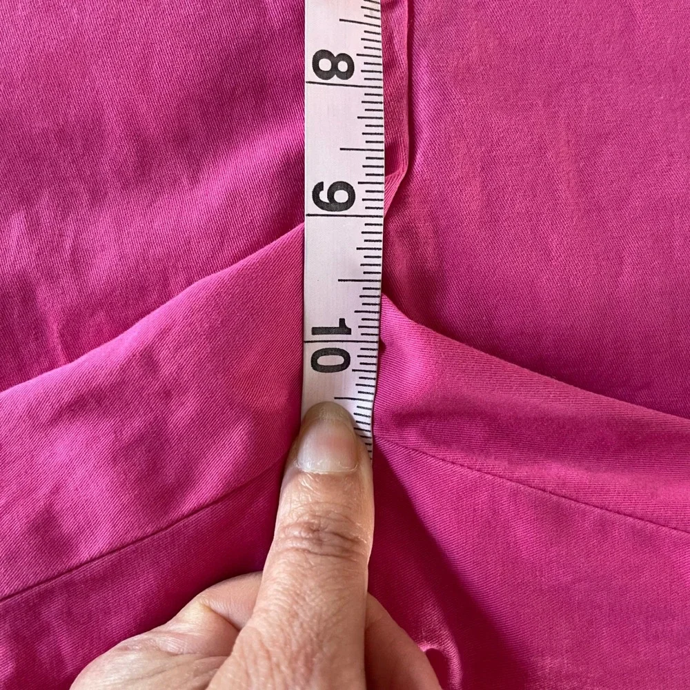 Talbots Chino Shorts Womens 12 Pink Barbiecore Preppy Bermuda Cotton Stretch 10